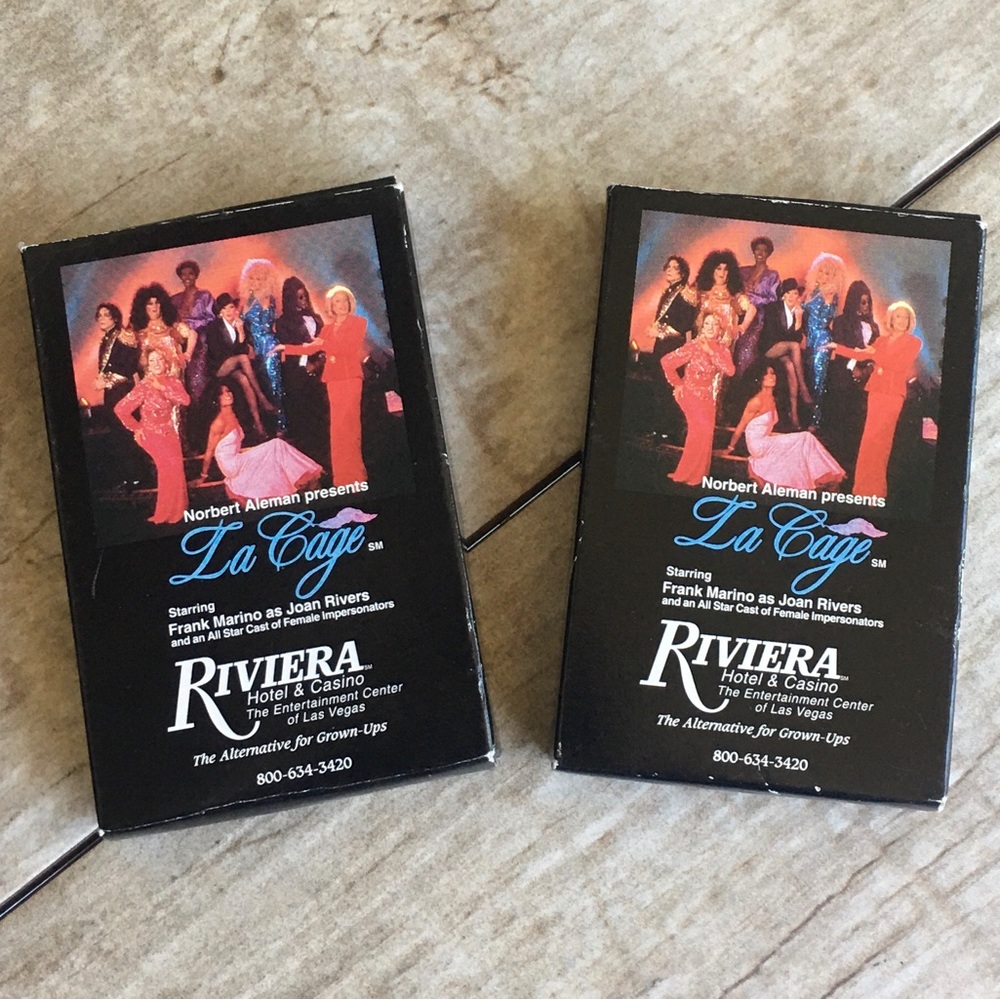 Riviera Hotel & Casino Playing Cards (Lot of 2) - New